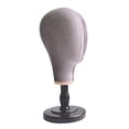 thumbnail image 2 of Gazechimp Hat Display Mannequin Head Mannequin Head Model for Halloween Hat Headphones black base, 2 of 8