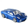 thumbnail image 3 of PloutoRich Wireless Mouse Cool Sports Car Shaped Mouse 2.4GHz 1600DPI Optical Cordless Mice for Laptop PC Computer Gift, Blue, 3 of 10