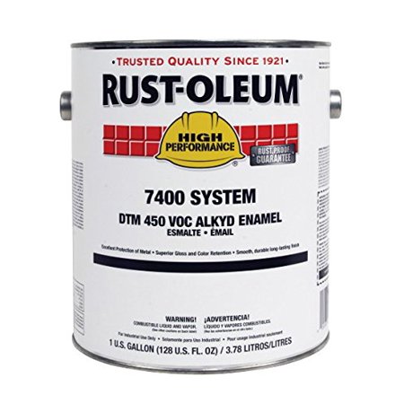 Rust-Oleum 2766402 7400 System Alkyd Enamel, High Gloss White, 1