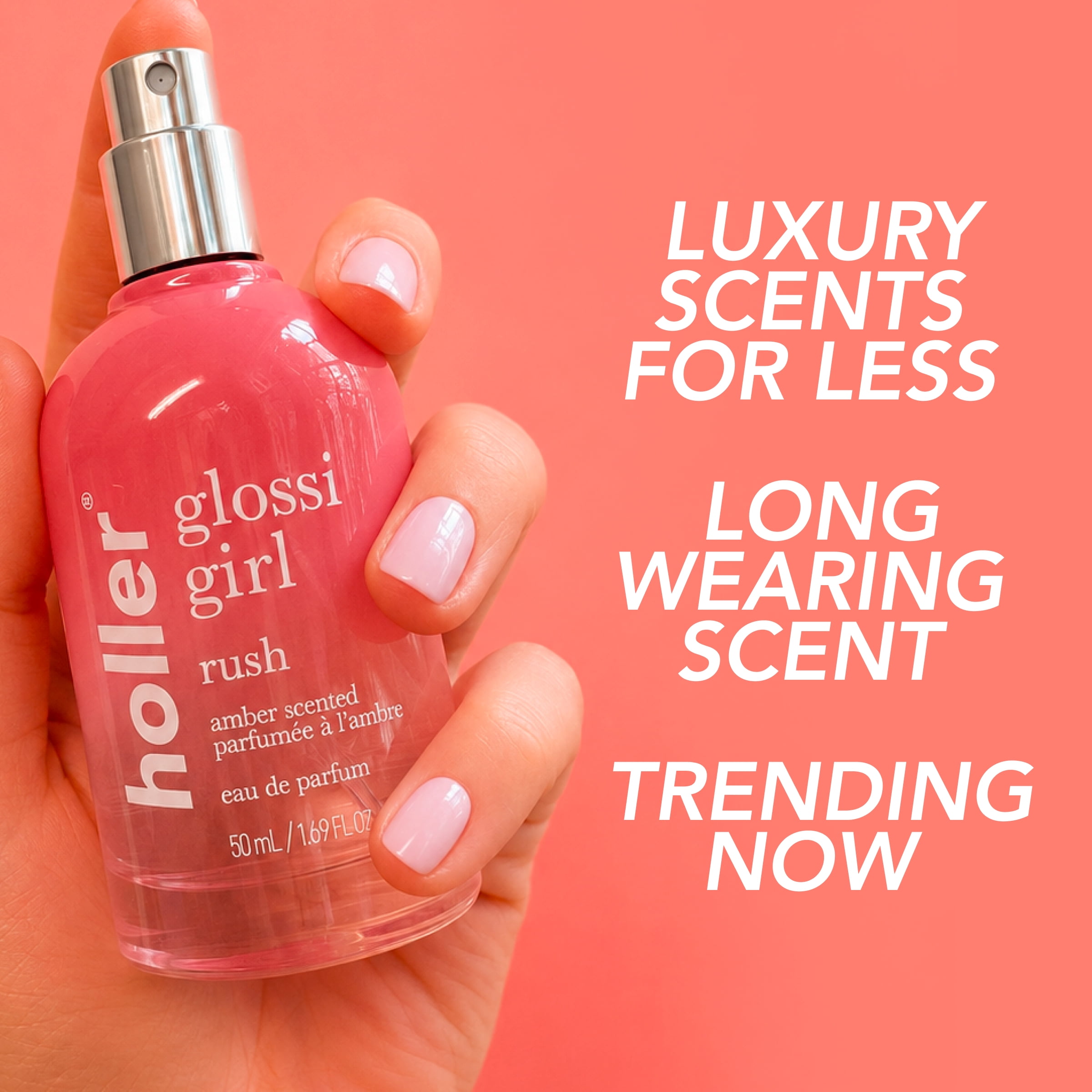 HOLLER Glossi Girl Rush Amber Scented Eau De Parfum, 1.69 fl oz