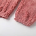 thumbnail image 5 of miqiqism Women's Fuzzy Pajama Pants Comfy Warm Fleece Pajama Lounge Long Pants Sleepwear Home Pants Junior Thick Trouser Pajama Pant,Hot Pink,Medium, 5 of 6