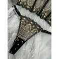 thumbnail image 4 of Chic Luxe Noir & Gold Lingerie Set (Black, S), 4 of 7