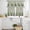 Green, variant on Butterfly Flowers Kitchen Curtains Sets for Windows 24 Inch Length, Vintage Stained Glass Green Spring Rod Pocket Window Treatments Tier Curtains and Valances Set for Bedroom/Bathroom