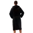 thumbnail image 4 of 46901-BLK-M #FollowMe Velour Robe / Robes for Men (Black, Large), 4 of 4
