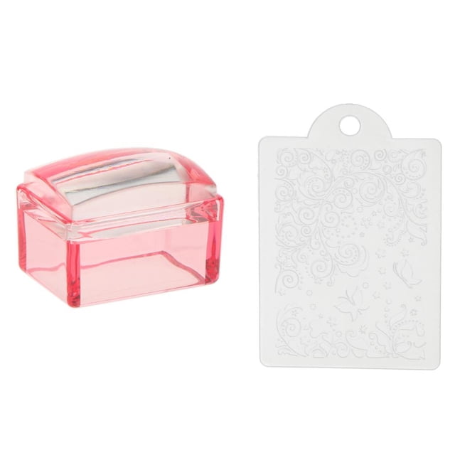 TISHITA Tampon d'Art d'Ongles, Gabarit d'Impression, Plaque de Vernis, Outil DIY Rose