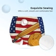 thumbnail image 2 of Rocae American Flag And Baseball for Girls' Cotton Boxer Briefs, Soft Mid-rise Panties-Large, 2 of 5