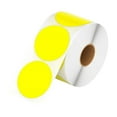 thumbnail image 1 of Rollo de etiquetas adhesivas redondas Hugo 2 pulgadas para códigos Qr de cocina de oficina amarillo rollos de papel térmico de color, 1 of 10