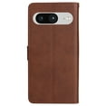 thumbnail image 4 of TECH CIRCLE for Google Pixel 8 Case, with RFID Blocking [2 Card Slots] PU Leather Cover with Detachable Hand Strap Flip Kickstand Magnetic Wallet Cover for Google Pixel 8 6.2" 2023, Brown, 4 of 9