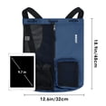 thumbnail image 2 of Drawstring Mesh Swim Backpack with Wet Pocket Lightweight Sports Equipment Bag for Swimming Gym Workout Grer Hand Carry Handle Beach Pool, Dark Blue, 2 of 7