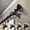Black, variant on Central Design 4881-994 0.812 in. Dia. Kira Curtain Rod, Antique Brass - 120-170 in.