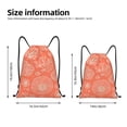 thumbnail image 2 of Xecao Beautiful Corals Pattern Sports Drawstring Backpack - String Swim Gym Bag with Wet Proof Pocket for Women&Men-Small, 2 of 6