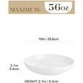 thumbnail image 2 of 10" Large Pasta Bowls, 56 OZ White Salad Bowls Soup Bowls, Porcelain Serving Bowls Set of 4, Large Kitchen Bowl Plates Pasta Plates, Microwave & Dishwasher Safe, Series REGULAR, 2 of 8