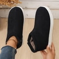 thumbnail image 5 of Domzle Men's Bootie Slippers Memory Foam Indoor House Slippers Ankle Boot House Shoes - Gifts for Men Casual Shoes with Warm for Outdoor Commute Black, 5 of 9