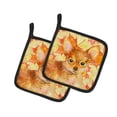 thumbnail image 1 of Carolines Treasures BB9983PTHD Jouet Terrier Automne Paire de Porte-Pots, 1 of 1