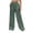 Green, variant on yunLCZ Pants Plus Size for Women Women's Pure Color Fashionable Casual Imitation Linen Pocket Strap Pants Casual Lounge Sweatpants