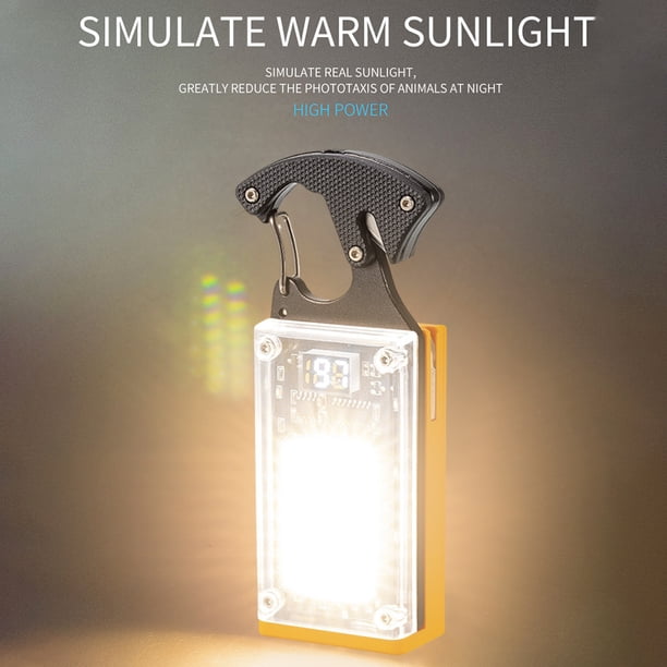 Luz de trabajo con llavero resistente al agua que dura hasta 4 horas (amarillo W5181)
