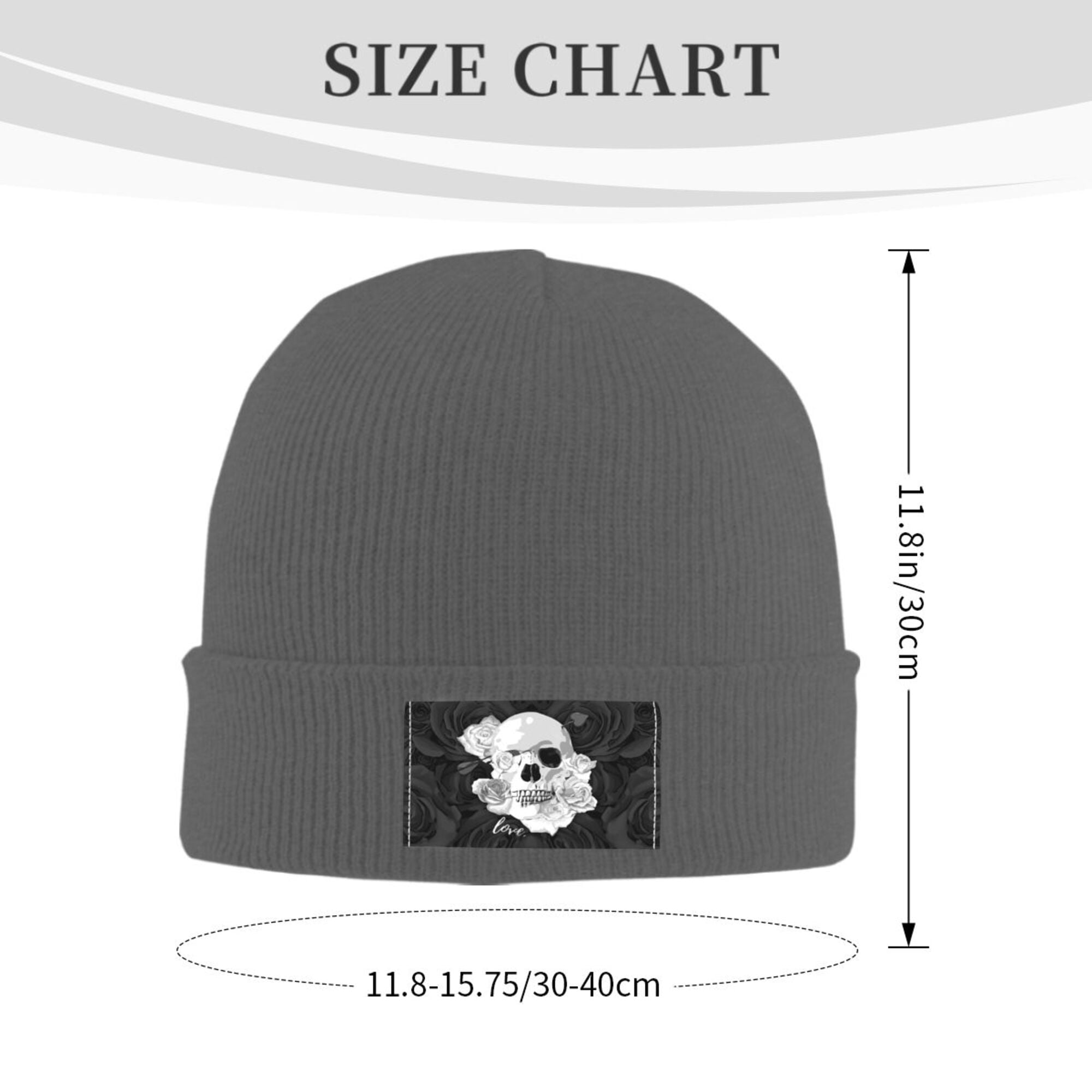ZICANCN Romantic Love Skeleton Print Knit Beanie Hat, Winter ZICANCN Romantic Love Skeleton Print Knit Beanie Hat, Winter