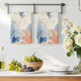 thumbnail image 3 of Orange Navy Blue Coral Kitchen Towels Set of 3, Summer Beach Coastal Retro Absorbent Dish Towels for Kitchen, Microfiber Hand Towel, Quick Drying Tea Towel for Cleaning Decorative Dishcloths, 3 of 7