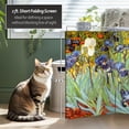 thumbnail image 5 of Red Lantern 2 ft. Short Double Sided Works of Van Gogh Canvas Folding Screen - Irises/Starry Night Over Rhone, 5 of 8