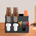 thumbnail image 5 of Coffee Bar Organizer for Countertop, Acrylic Coffee Station Organizer Condiment Organizer Coffee Cup Syrup Pod Holder, Coffee Bar Organizer for Home Office Cafe, 5 of 9