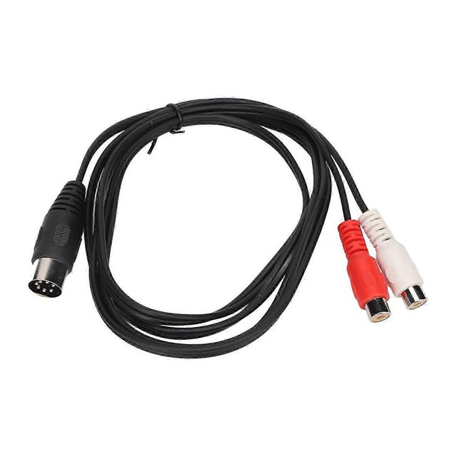 DIN 7PIN Male to 2RCA Female Cable Pure Copper Wire Core Sound Adapter Cable 4.9ft-Good