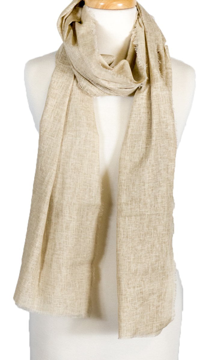 Men's Fringed Scarf Wrap Soft 100% Cotton Solid Colors Shawl Plain Long Scarf 