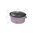 thumbnail image 4 of Mainstays 6 Quart Slow Cooker, Lilac Bloom, Model MS8400778514-09, 4 of 9