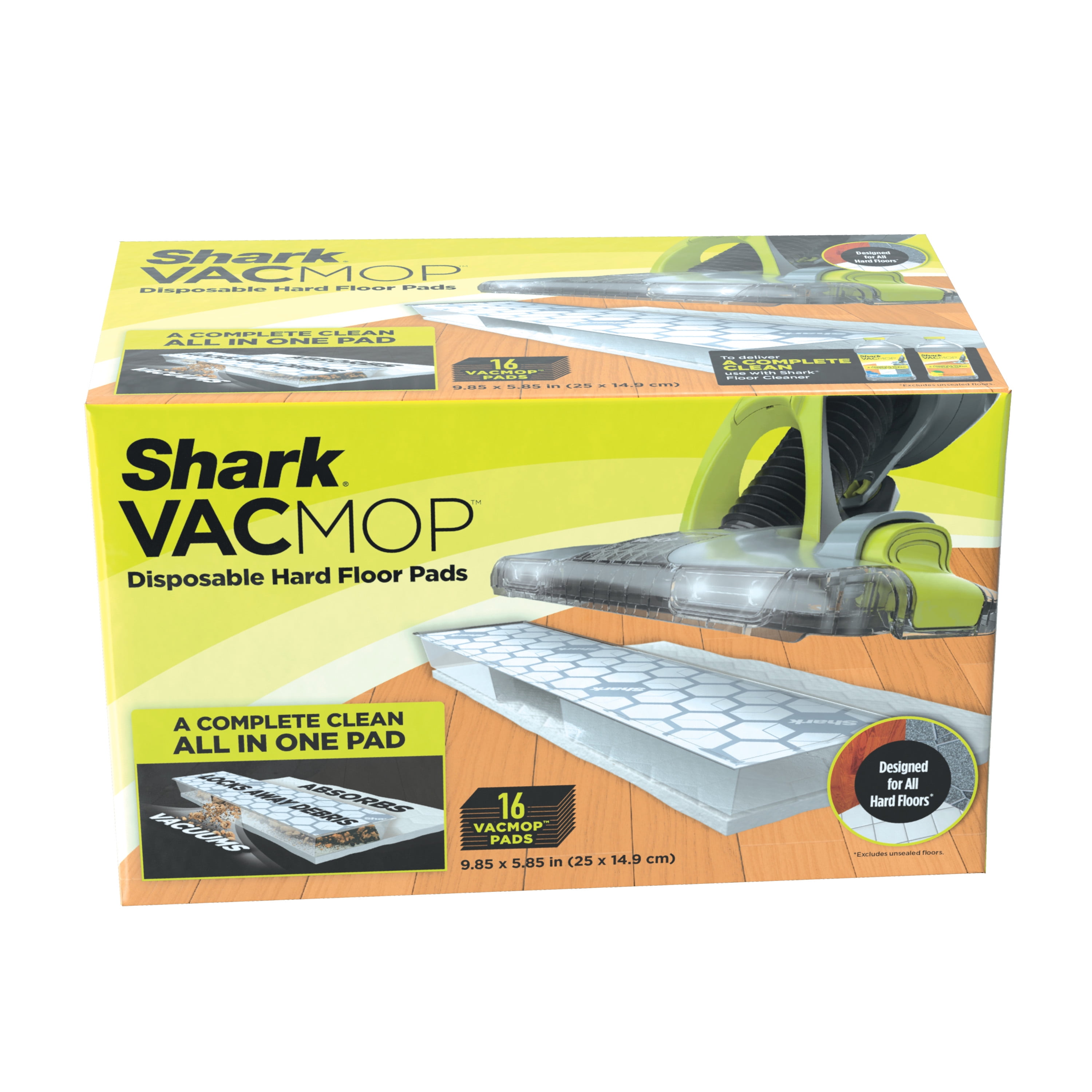 Shark VACMOP,VM200 Bundle with Cleaning Solution and 16 ct. Pads 