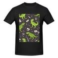 thumbnail image 4 of Bingfone Dinosaur Skeleton Men'S Loose Fit Short-Sleeve Pocket T-Shirt, 4 of 7