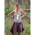 thumbnail image 2 of Unicorn Eating Watermelon Racerback Tank Women -SPIdeals Designs, Female x-Large, 2 of 4