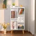 thumbnail image 4 of LELELINKY 5 Cube Storage Organizer, 38"H, Open Cube Storage Bookcase with Closed Panels for Living Room, Bedroom & Office, White, 4 of 8