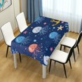thumbnail image 4 of Yayeee Tablecloths 60" x 120" Rectangle Wrinkle Resistant Party Table Cover, Blue Jellyfish, 4 of 8