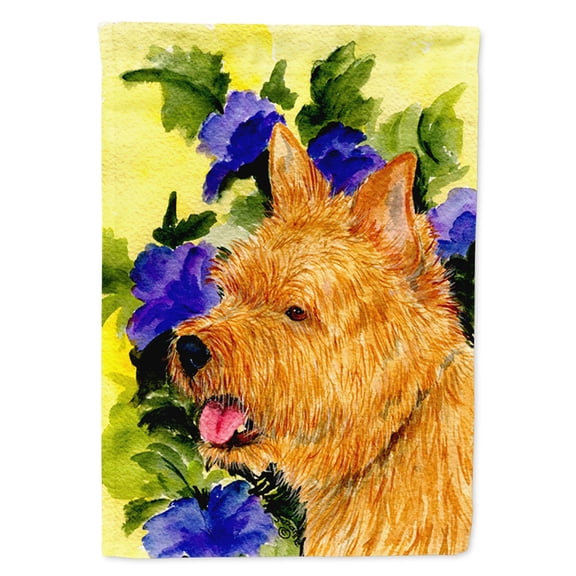 Norwich Terrier Flag Canvas House Size