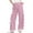Pink, variant on YABCSAZ Women's Cargo Sweatpants Casual High Waist Baggy Plaid Pants Slit Side Wide Leg Oversize Athletic Pants with Pockets for Lounge Workout, Jogging, Running