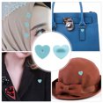 thumbnail image 4 of Miangastore 100 Pcs Heart Shape Pin Backs Rubber Pin Keepers Practical Brooch Clasps, 4 of 8