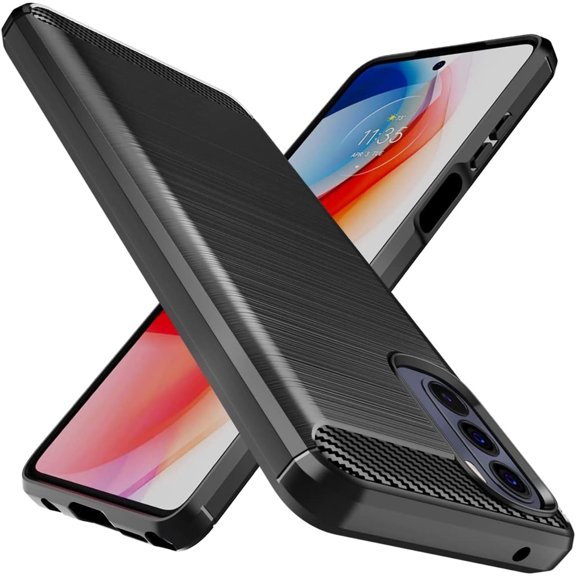 for Moto G Stylus 2022 Case Shock-Absorption Flexible TPU Rubber Protective Cell Phone Cover for Motorola Moto G Stylus 4G(2022)(Black)