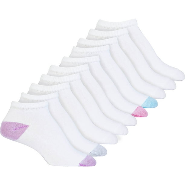 Gildan - Gildan Ladies Cushioned Sole Comfort Toe Lowcut Socks, 10-pack ...