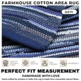 thumbnail image 6 of Bedding Craft Hand Made Woven Tonal Chindi Rugs 24x36 - Inch Rectangle Area Rugs, Reversible Farmhouse Area Rugs, Braided Chindi Cotton Area Rugs - Blue Multi, 6 of 11