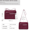 thumbnail image 5 of Women's Casual Crossbody Bag Multi-Pocket Shoulder Bag Casual Crossbody Bag Waterproof Nylon Messenger Purse, 5 of 5