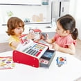 thumbnail image 6 of Hape: Beep 'N' Buy Cash Register - 24pc, Red & White, Lights & Sounds Wooden Toy, Shopping Pretend Play, Math & Money Learning, Toddlers & Kids Age 2+, 6 of 9