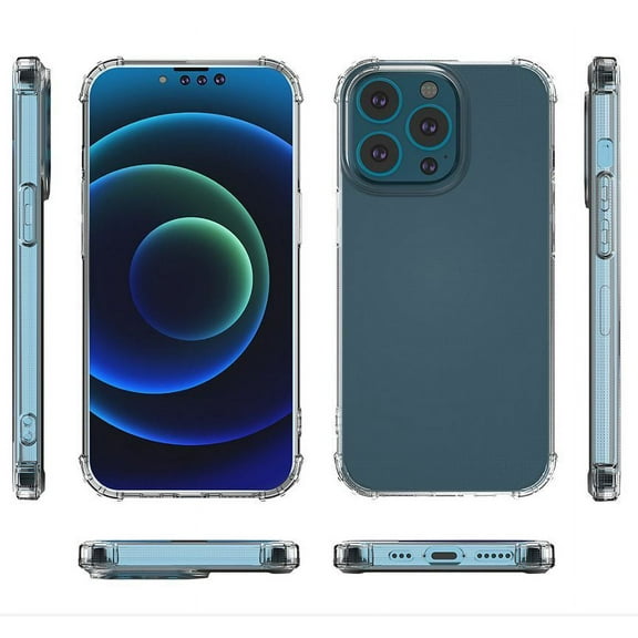 For iPhone 15 PRO Case Shockproof Corner Protection Cover   2 Tempered Glass