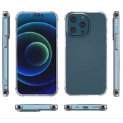 For Apple iPhone 13 (6.1) Hybrid Transparent Thick Pure TPU Rubber Silicone 4 Corners Gel Shockproof Protective Slim Hard Back Cover ,Xpm Phone Case [Clear]