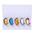 thumbnail image 1 of 5 mini señuelos de pesca flotantes con ojos holográficos 3D de 3 cm, cebos para lubina, crankbait, anzuelo triple, 1 of 12