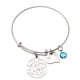 thumbnail image 1 of Pulsera para mujer, regalo para mamá, de acero inoxidable, con piedra de nacimiento de doce colores, ajustable y ajustable., 1 of 3