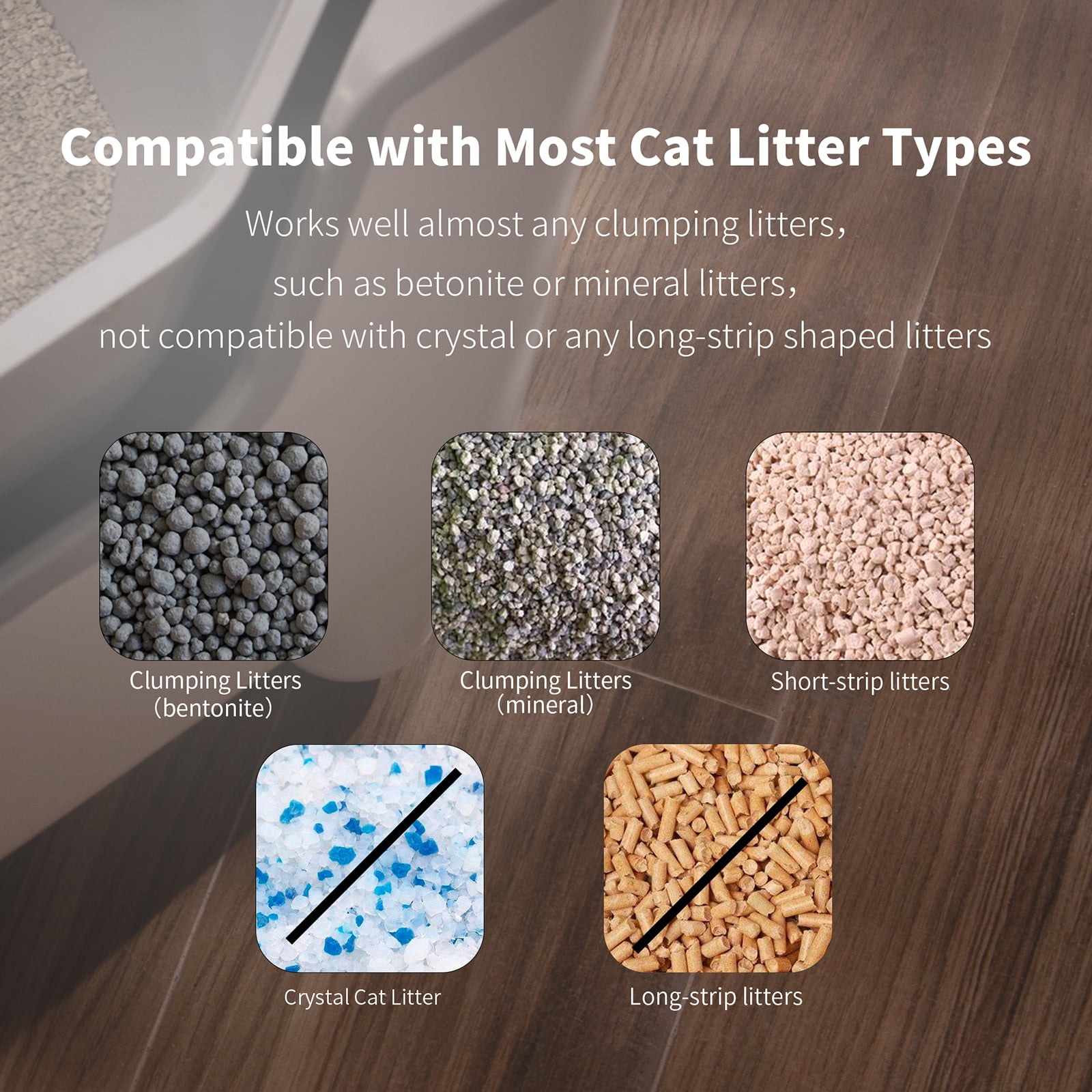 Furoomate Self-Cleaning Litter Box, Open-Top Automatic Cat Litter Box, Easy Maintenance, with Built-in Safety Features and Odor Control