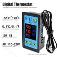 thumbnail image 1 of Termostato Cola Controlador de temperatura digital interruptor NTC Calefacción Enfriamiento, 1 of 8