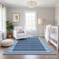 thumbnail image 6 of Addison Rugs Mayfield Premium Machine Washable Transitional Stripes Sky Rectangle Rug, 3' x 5', 6 of 6