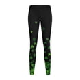 thumbnail image 5 of Wangmeiwg St Patricks Day Leggings for Women St Patricks Day Print High Waist Yoga Pants For Women Tights Compression Running Fitness Workout Leggings Black XL, 5 of 5