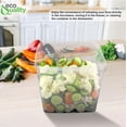 thumbnail image 3 of 150 oz Square Clear Stackable Deli Containers with Airtight Tamper-Proof Lids, BPA-Free Plastic Food Storage, Microwave, Freezer Safe, Meal Prep, Takeout Containers for Kitchen, Restaurants (15), 3 of 6