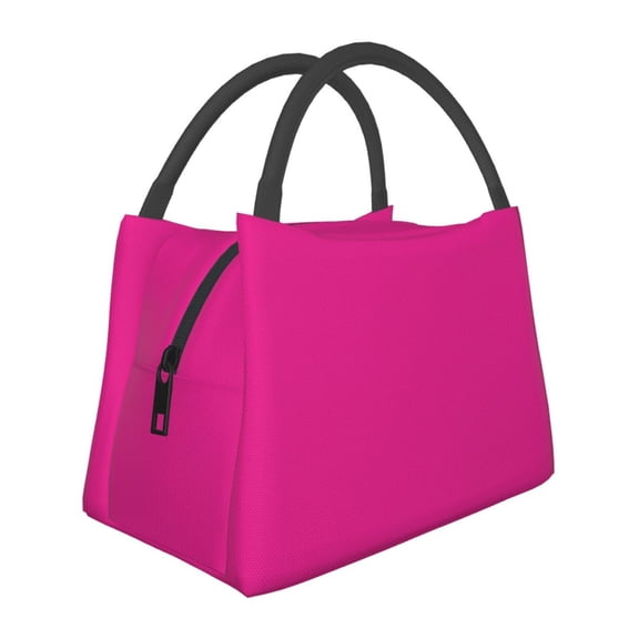 Kuqiui Lunch Bag for Women/Men,Waterproof Reusable Portable Lunch Tote,Lunch Box Bag.Thermal Cooler Bag Ideal for Work/Party/Travel/Picnic (Darkmagenta )